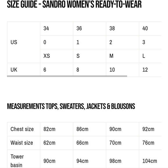 💎 Sandro Paris Women's 3/4 sleeve knit top with pearle style buttons - Picture 9 of 11